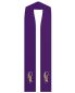 Preview: Stola violett 130 cm lang mit Trauben und Ähren