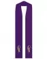 Preview: Stola violett 130 cm lang mit Trauben und Ähren
