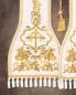 Preview: Predigtstola weiß klassisch barocke Ornamentik gestickt