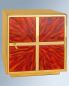 Preview: Tabernakel 30 x 30 x 30 cm mit Kreuz & rotem Email