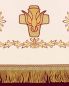 Preview: Baldachin 210 x 155 cm zeitlos, gold gestickt