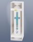 Preview: Taufkerze Junge modern Kreuz blau gold 265 x 50 mm