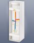 Preview: Taufkerze Kreuz Regenbogen bunt oval 240 mm hoch A+O