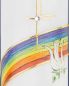 Preview: Taufkerze Arche Noah Handarbeit 265 x 60 mm