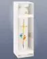 Mobile Preview: Taufkerze Kreuz mit bunten Kinderfüßen 265 x 50 mm