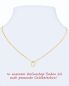 Preview: Taufring gold 333 mit rotem Schmuckstein 10mm