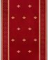 Preview: Kirchenläufer 140 cm breit Design 2 rot, mit Lilie