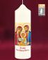 Preview: Weihnachtskerze Hl.Familie weiß 165 x 50 mm RAL