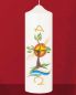 Preview: Osterkerze 225 x 70 mm A+O "Lebensbaum" Handarbeit