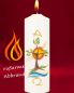 Preview: Osterkerze 225 x 70 mm A+O "Lebensbaum" Handarbeit