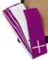 Preview: Versehstola, gesticktes Kreuz 5 cm breit weiß/violett