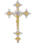 Preview: Vortragekreuz vernickelt 54 x 35 cm, 4- Evangelisten
