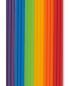 Preview: Rundstreifen 2 x 230 mm Regenbogenfarben Wachs