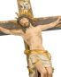 Preview: Wandkreuz barock 33x17cm Holz geschnitz antik gefasst