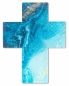 Preview: Glaskreuz 115 x 145 mm bedruckt harmonische Farbgebung