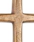 Preview: Wandkreuz Bronze gegossen schlicht 10,5 x 6,5 cm