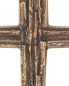 Preview: Wandkreuz 18,5 x 25 cm schlichtes Bronzerelief