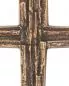 Preview: Wandkreuz 18,5 x 25 cm schlichtes Bronzerelief