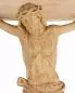 Preview: Wandkreuz Eichenholz natur 70 cm hoch Christus 32 cm