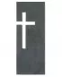 Mobile Preview: Schiefertafel 23 x 9 cm Kreuz durchbrochen