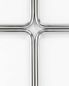 Preview: Edelstahlkreuz aus Rundstäben 27 cm x 21cm
