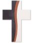 Preview: Wandkreuz Weg des Lebens 15 x 22 cm Schiefer & Holz