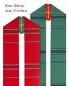 Preview: Wendestola rot & grün Handwebstoff 160 cm