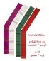Preview: Diakonstola weiß & violett 145 cm mit Steifeneinwebe