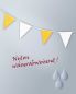 Preview: 20m Wimpelkette gelb/weiss Nylon wasserabweisend