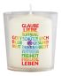 Preview: 50 Lichterbecher & Kerzen Hoffnung Segenskreuz Regenbogen