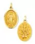 Preview: Wunderbare Medaille 18 mm 14ct. Gold 585 Marienmedaille
