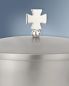 Preview: Ziborium Messing versilbert 12 cm Ø, 16,5 cm hoch