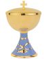 Preview: Ziborium Messing vergoldet 11,5 cm Ø, 18,5 cm hoch