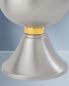 Preview: Ziborium Messing versilbert 12 cm Ø, 16,5 cm hoch
