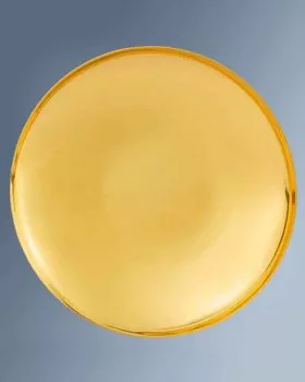 Kelchpatene 16 cm Ø 1,5 cm hoch Messing vergoldet