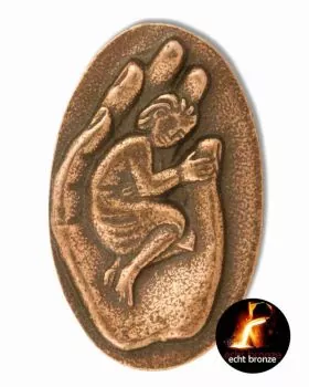 Handschmeichler aus Bronze 5,3 cm, Der dich trägt...