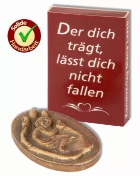 Handschmeichler aus Bronze 5,3 cm, Der dich trägt...