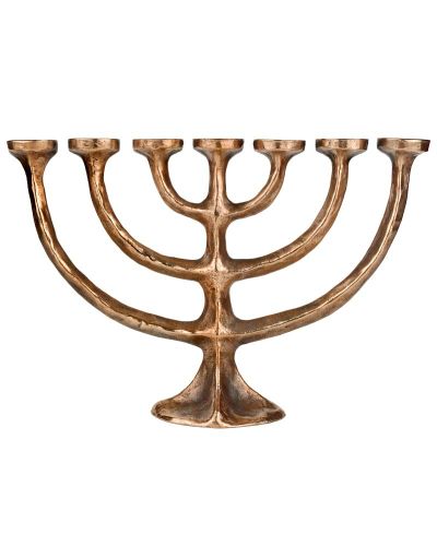 Menora Bronze 16 x 22 cm siebenarmiger Leuchter