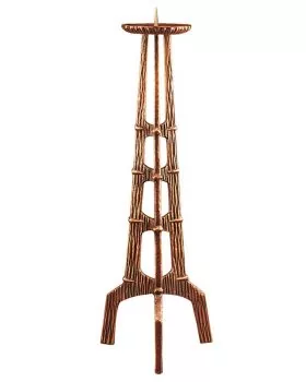 Osterleuchter 140 cm hoch Bronze gegossen patiniert