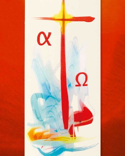 Preview: 12 Osterkerzen 100 x 40 mm Licht und Wasser A + O