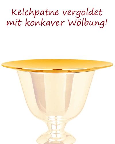 Kelchpatene 13 cm Ø, mit flacher Wölbung