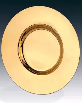 Kelchpatene Teller vergoldet 16 cm Ø 1,5 cm hoch