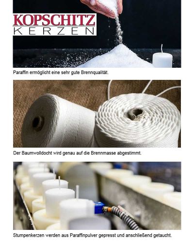 50 Osternachtkerzen rot Lamm Gottes 50x60 mm