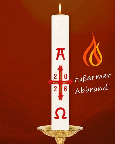 Preview: Osterkerze 800 x 80 mm RAL Kreuz klassisch, mit Nägeln