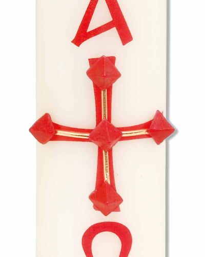 Preview: Osterkerze 150 x 50 mm RAL mit steckbaren Nägeln