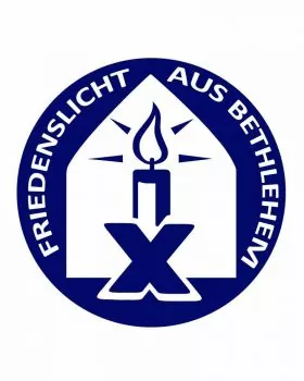 50 Friedenslichter Bethlehem blau, Kerzen 60 x 50 mm RAL