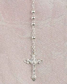 Rosenkranz, echt Silber, kleine Perle mit 5 mm Ø