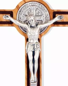 Benediktuskreuz 8 x 4 cm mit Umhängekordel