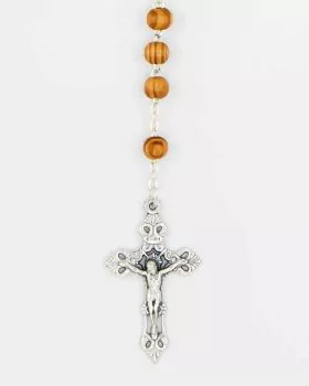 Rosenkranz Holzperlen braun 4 mm Ø schöne Maserung