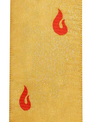 Stola gold mit gesticktem Heilig Geist Symbol 130 cm